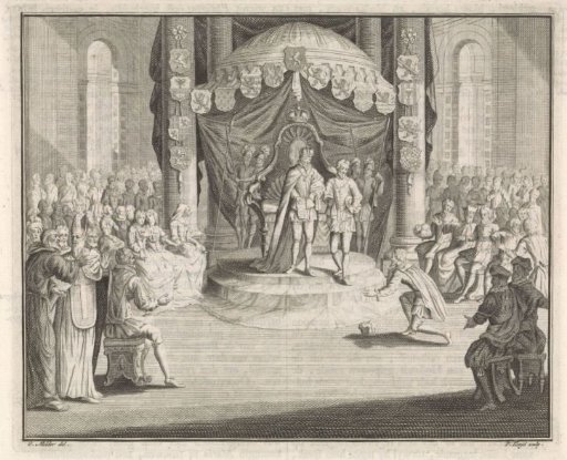 Emperor Charles V Hands Over the Government of the Netherlands to Philip II of Spain