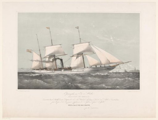 Screw steamship Mariout et Hedjaz at sea