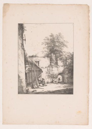 Courtyard of an old castle