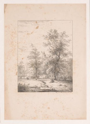 Landscape with farms