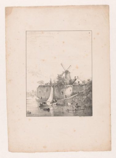 View of the Morgenstar Bastion in Utrecht