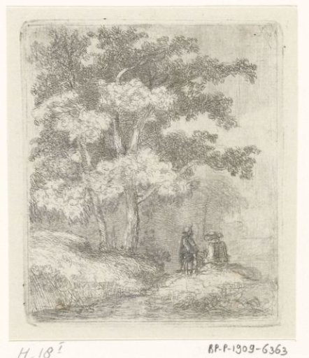 Two men under a tree
