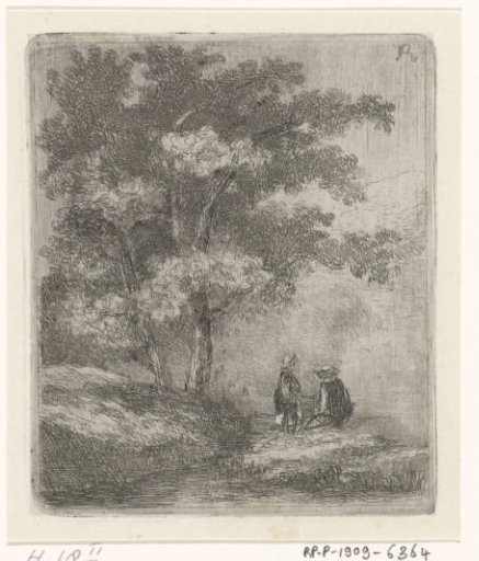 Two men under a tree