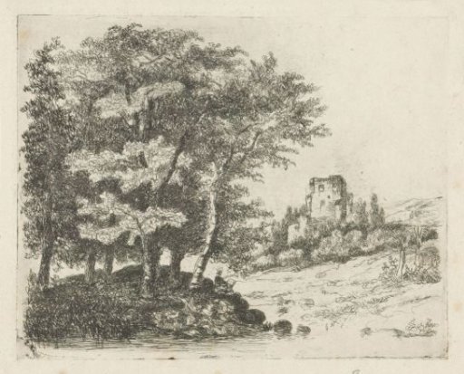 Ruin in a landscape