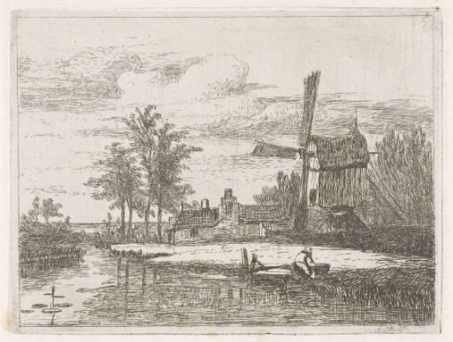 Washerwoman on a jetty