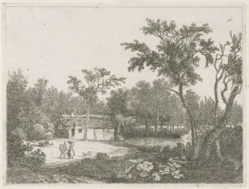 Man and Woman by a House on the Water