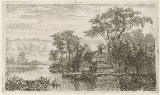 River view with fishermen