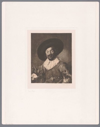 Man with Hat and Drinking Glass
