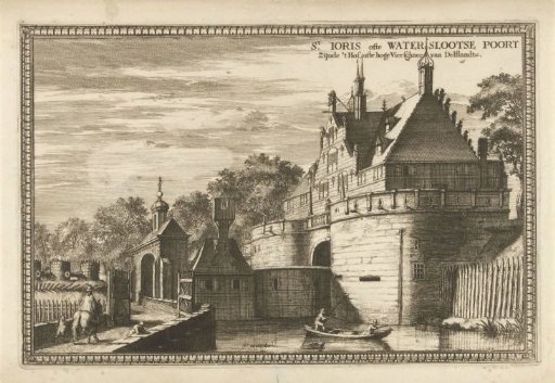 View of the Watersloot Gate in Delft