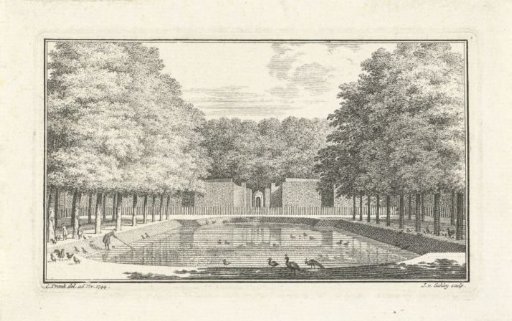 Pond at the house Zorgvliet (Catshuis)