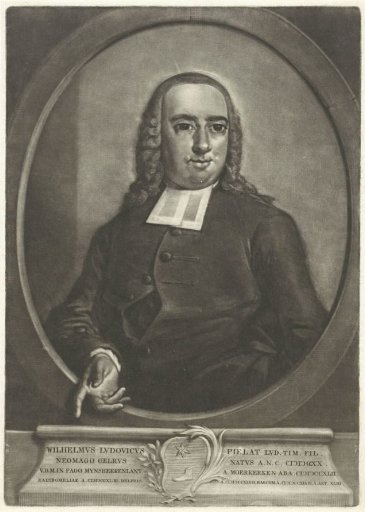 Portrait of the minister Willem Lodewijk Pielat