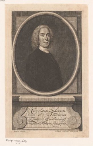 Portrait of Count Nikolaus Ludwig von Zinzendorf