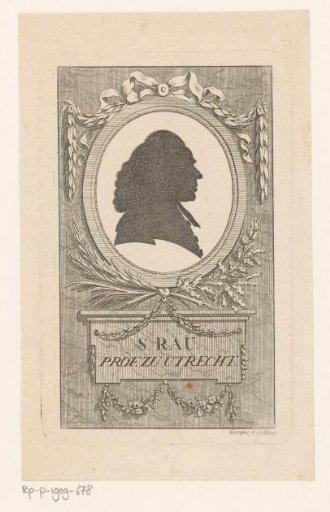 Silhouette portrait of Sebald Fulco Johannes Rau