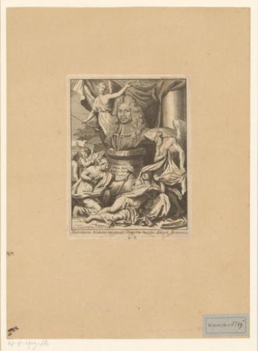 Portrait of Philips Verheyen with allegory
