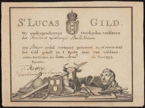Guild Charter of Hendrick Liefringh