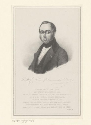 Portrait of Professor Pieter Otto Coenraad Vorsselman de Heer