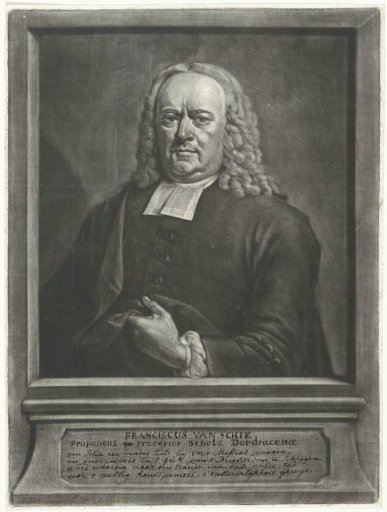 Portrait of the minister Franciscus van Schie
