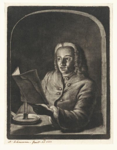 Man by candlelight, possibly Jan Snellen