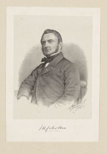 Portrait of Johannes Henricus Scholten