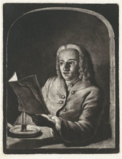 Man by candlelight, possibly Jan Snellen