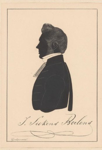 Silhouette Portrait of Jan Sickens Boelens