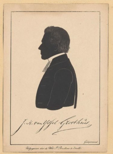 Silhouette portrait of Johannes Henricus IJssel Groothuis