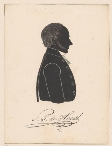 Silhouette portrait of Samuel Joannes de Hoest