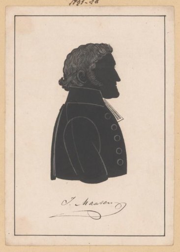 Silhouette portrait of J. Mansen