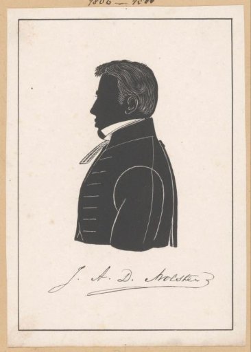 Silhouette portrait of Johannes Abraham Dederiks Molster
