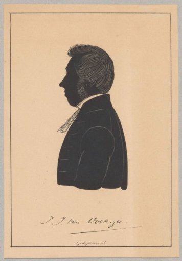 Silhouette portrait of Johannes Jacobus van Oosterzee