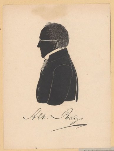 Silhouette portrait of Albertus Radijs