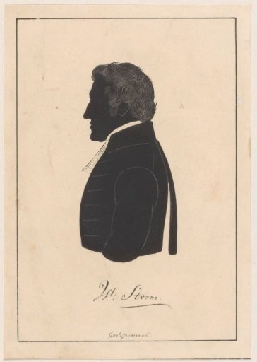 Silhouette portrait of Willem Storm