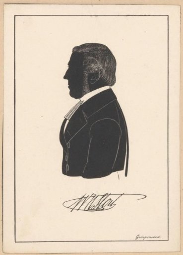 Silhouette portrait of W.H. Sloet