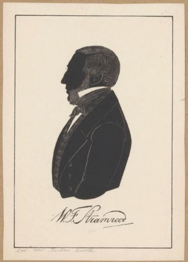 Silhouette portrait of W.F. Stramrood