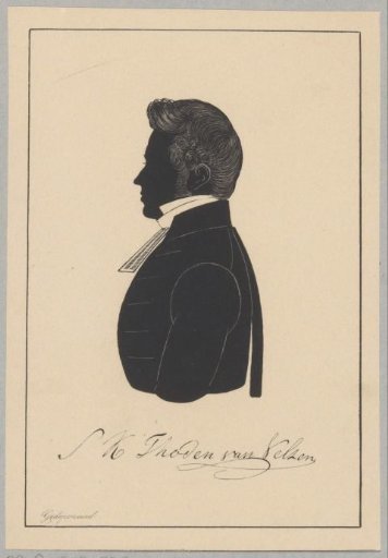 Silhouette portrait of Sijo Kornelius Thoden van Velzen
