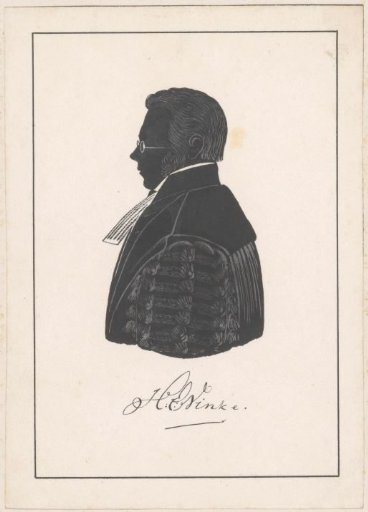 Silhouette portrait of Henricus Egbertus Vinke