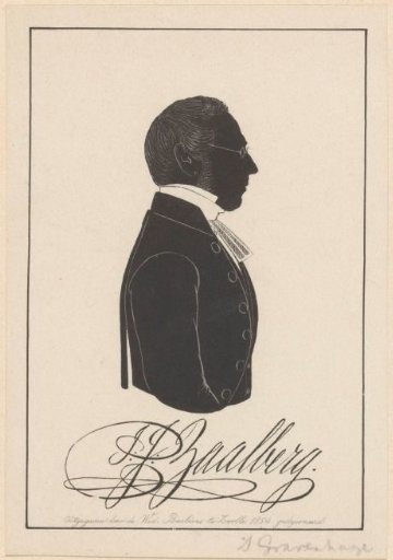 Silhouette portrait of P.J. Zaalberg