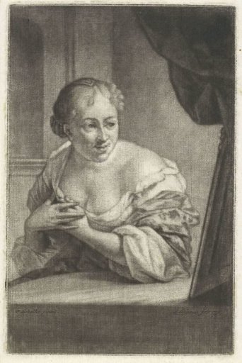 Woman before a mirror