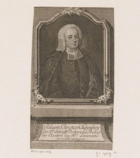 Portrait of Johann Christoph Harenberg