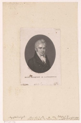 Portrait of Henry Petty-Fitzmaurice, 3rd Marquess of Lansdowne