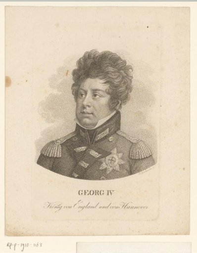 Portrait of George IV, King of Great Britain and Hanover