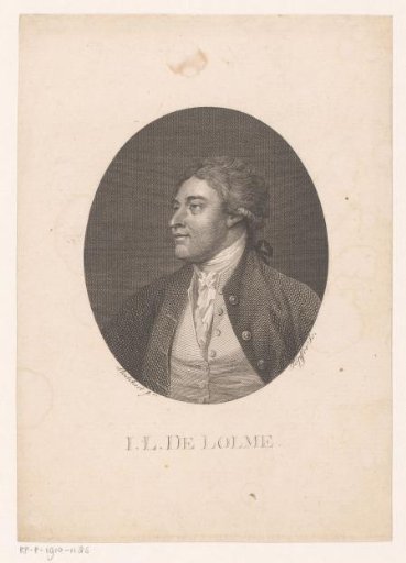 Portrait of Jean Louis de Lolme
