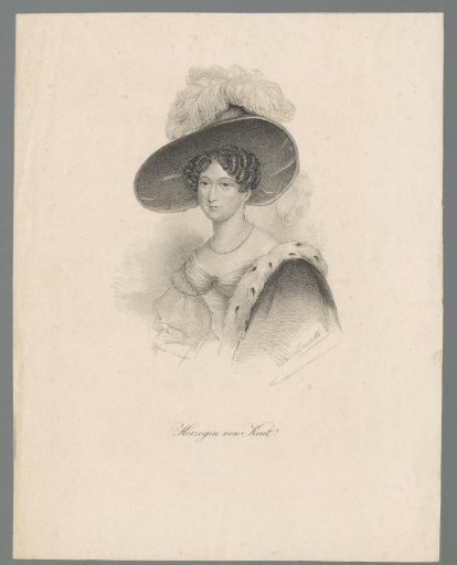 Portrait of Victoria of Saxe-Coburg-Saalfeld