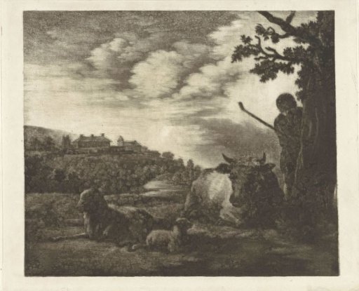 Landscape with a shepherd