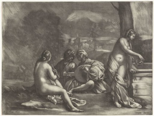 Company at a Fountain