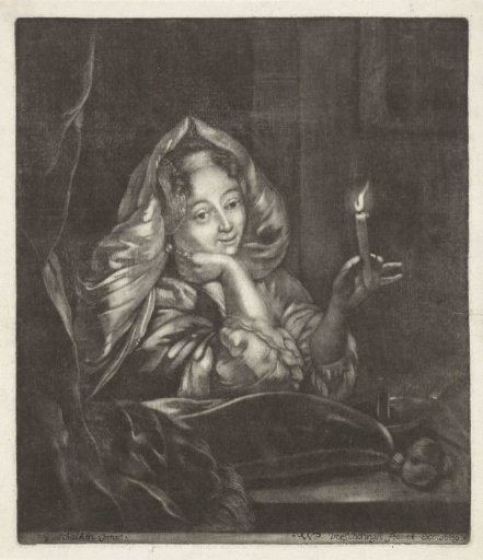 Young Woman with a Candle