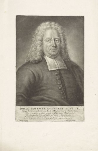 Portrait of the Minister Johan Gosewyn Everhart Alstein