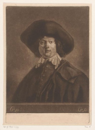 Portrait of an unknown man with a hat