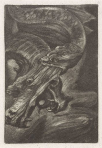 Fight between a snake and a dragon
