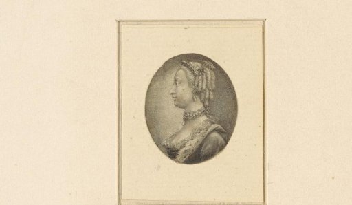 Oval Bust of Charlotte of Mecklenburg, Wife of George III of England